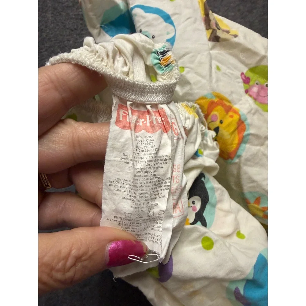 Vintage Precious Planet Fiher Price Fitted Toddler or Crib Bed Sheet Vintage